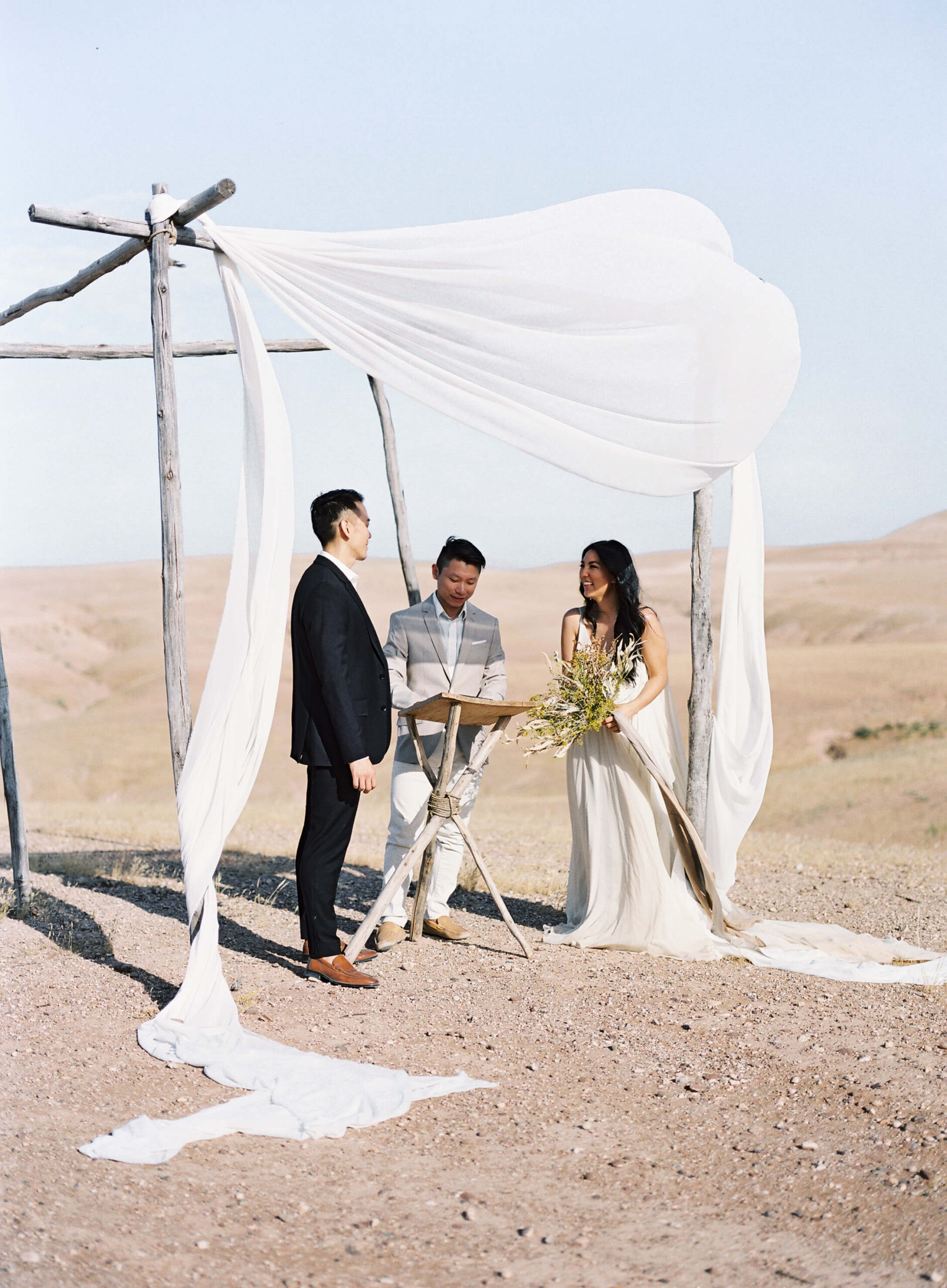 intimate desert wedding in Morocco