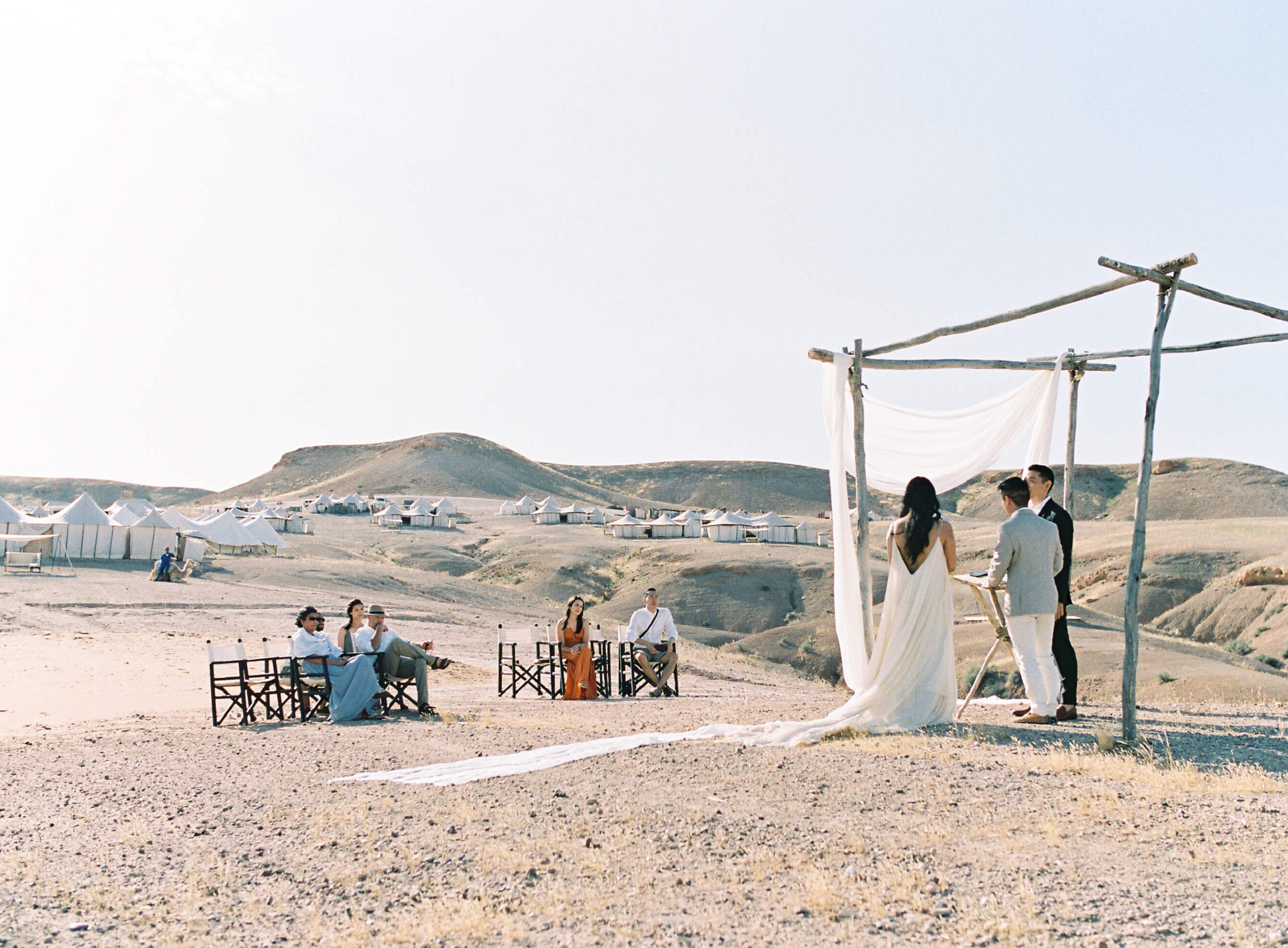 intimate desert wedding in Morocco